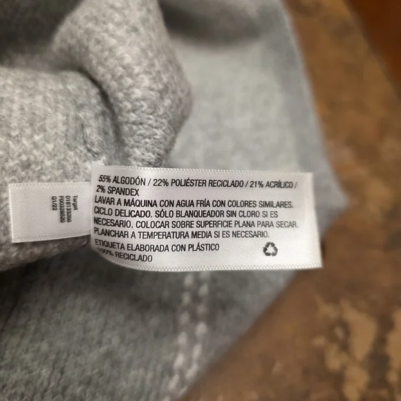 A New Day Gray Sweater Skirt Size L - Picture 9 of 10